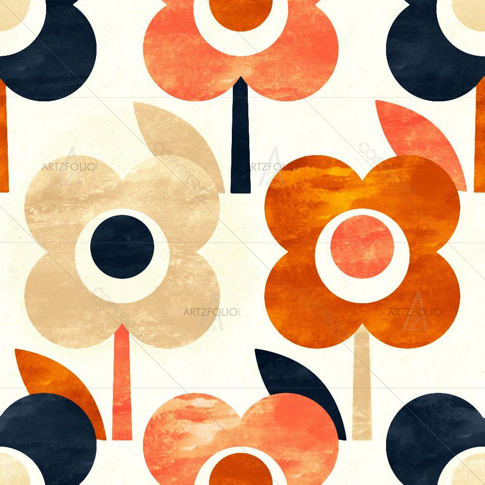 Colorful Flowers D4 — custom-size art design 5015567