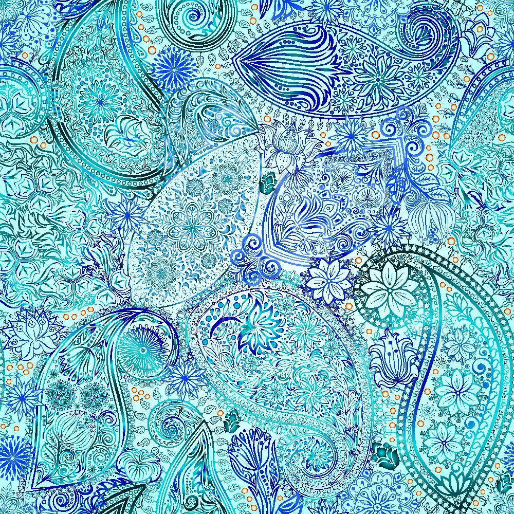 Floral Motif Style — custom-size art design 5015576