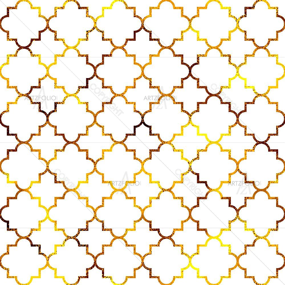 Gold Arabic Vintage Foil — Devotional custom art by ArtzFolio