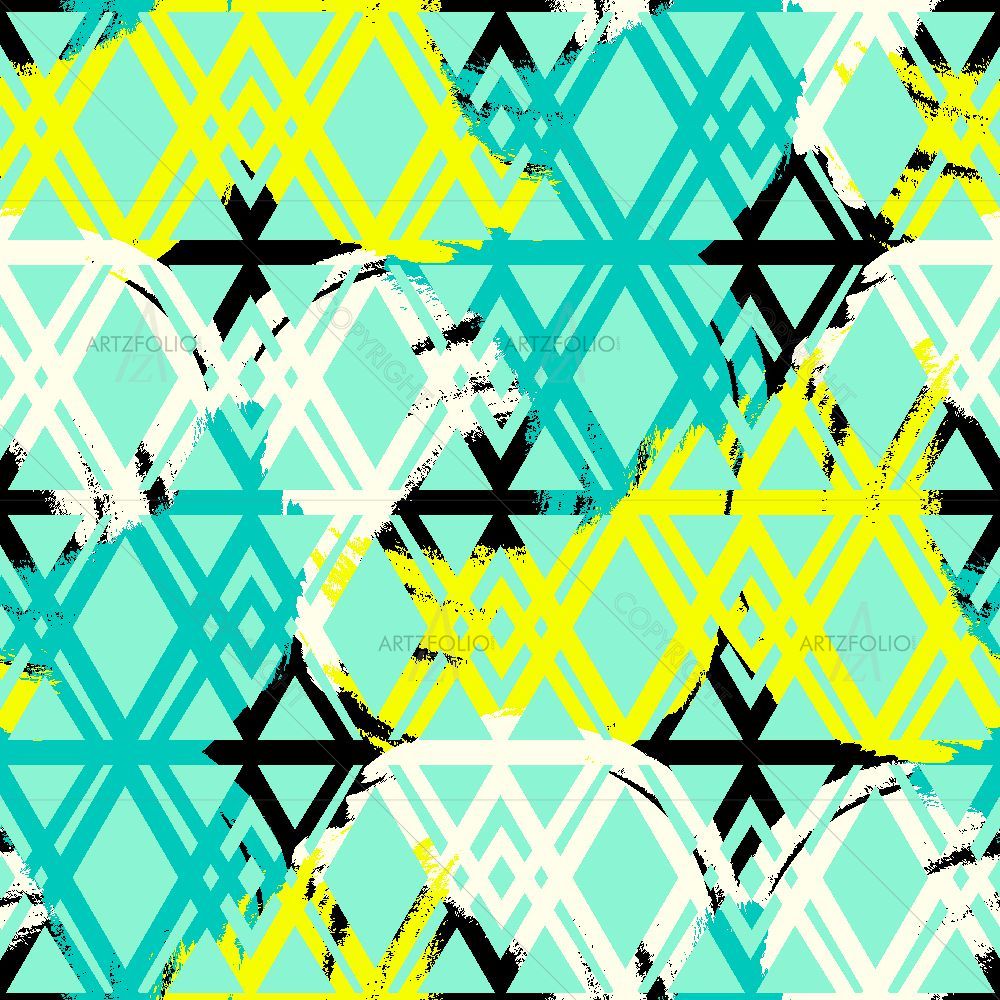 Abstract Hand Drawn Chevron — Abstract custom art by ArtzFolio
