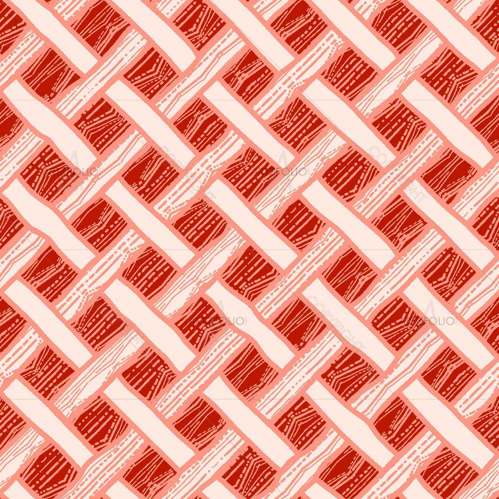 Red Criss-Cross D2 — Abstract custom art by ArtzFolio