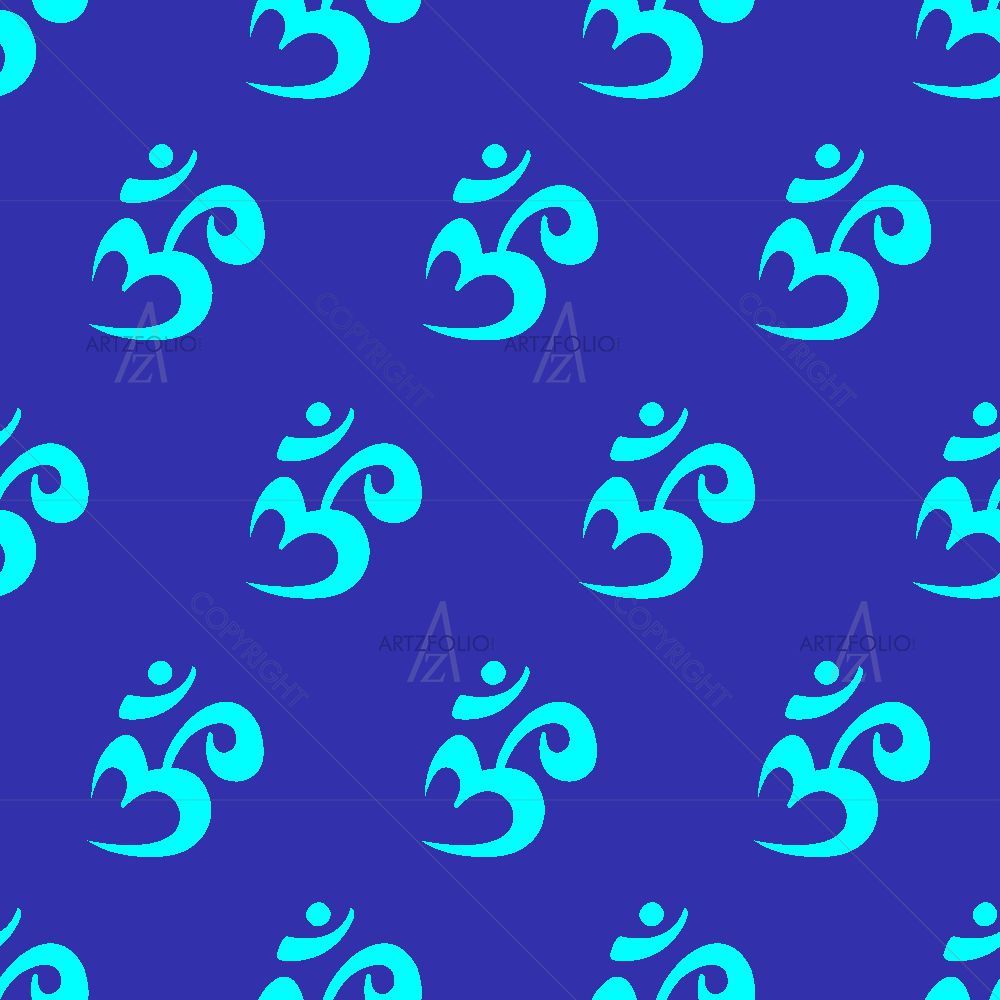 Om Signs Pattern D2 — Devotional custom art by ArtzFolio
