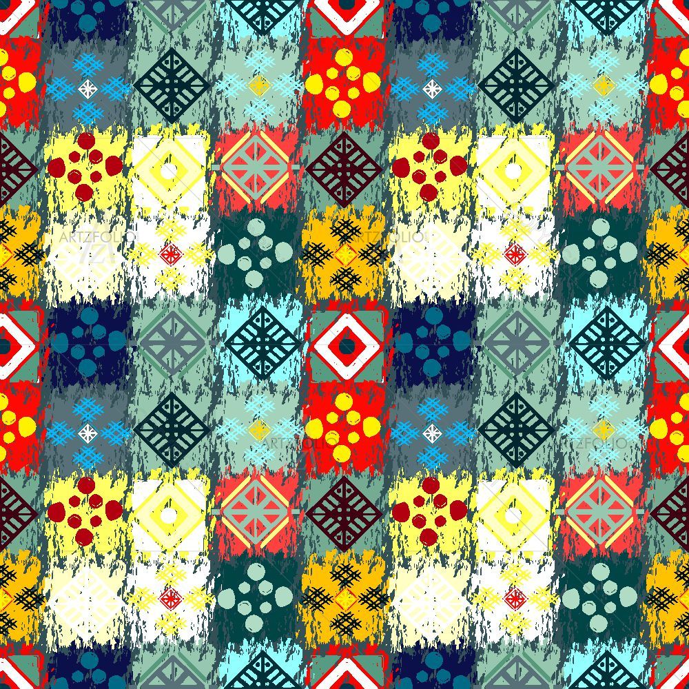 Abstract Tribal Boho Art — custom-size art design 5015615