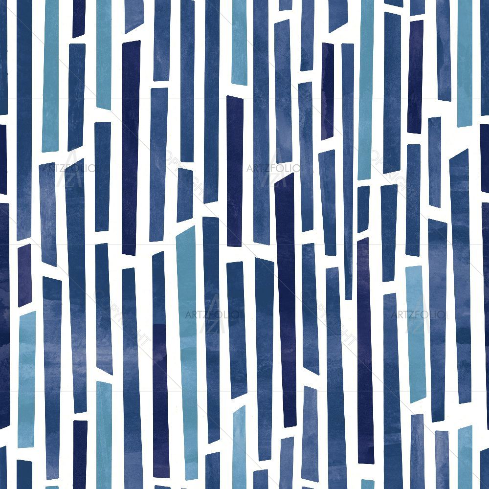 Blue lines — custom-size art design 5015639