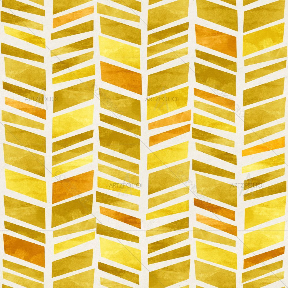 Yellow Irregular Lines — custom-size art design 5015642