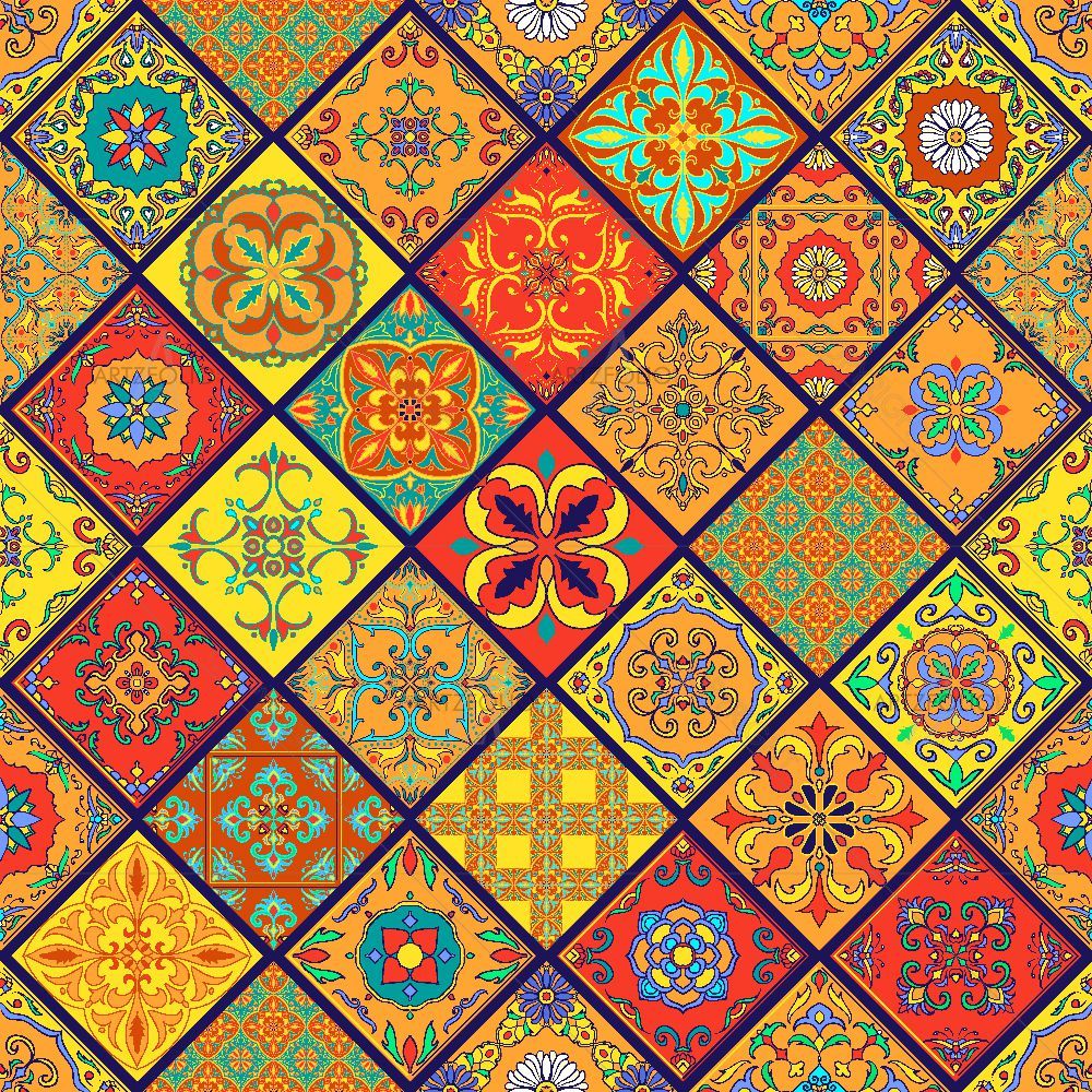 Mega Patchwork Pattern — custom-size art design 5015668