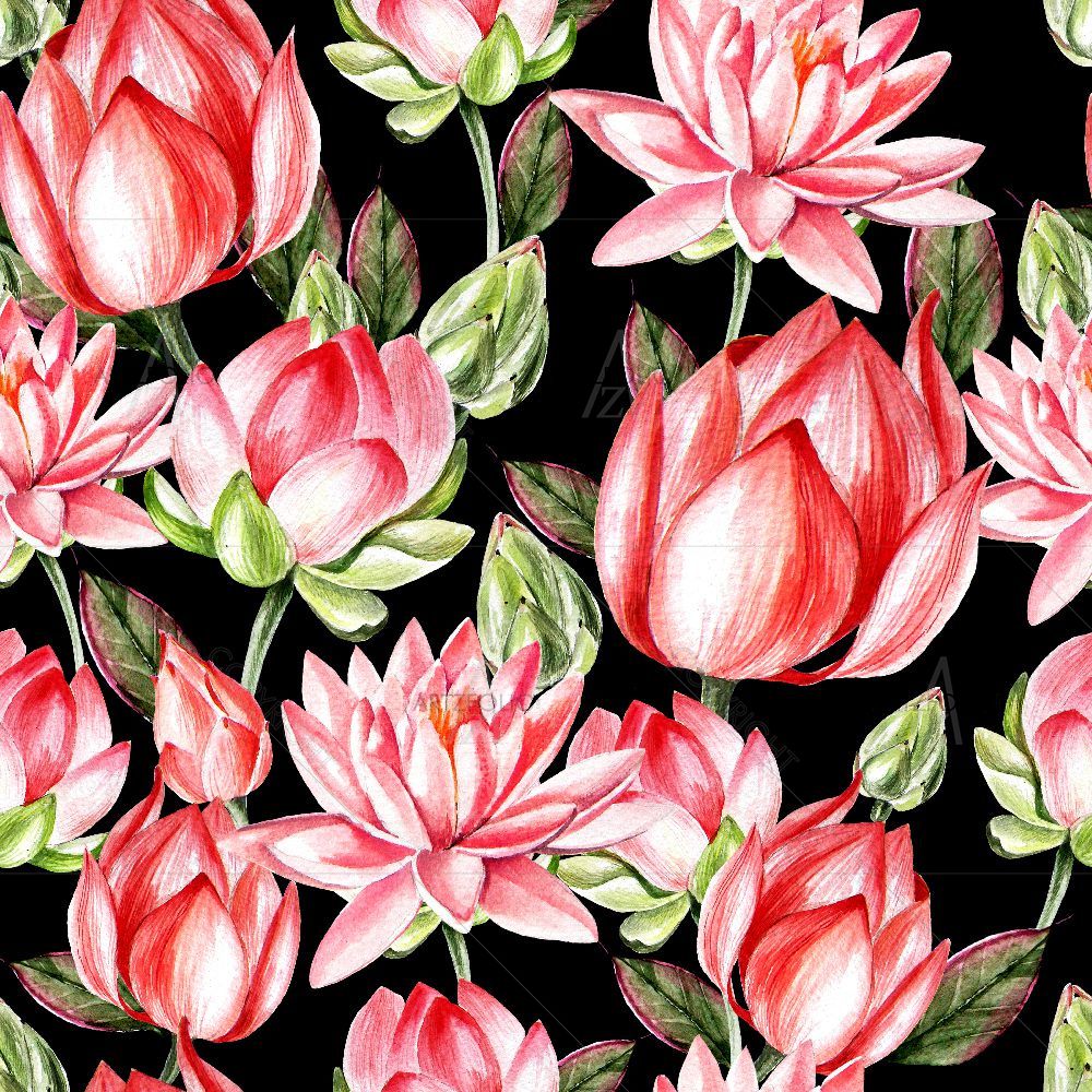 Watercolor Lotus — Devotional custom art by ArtzFolio