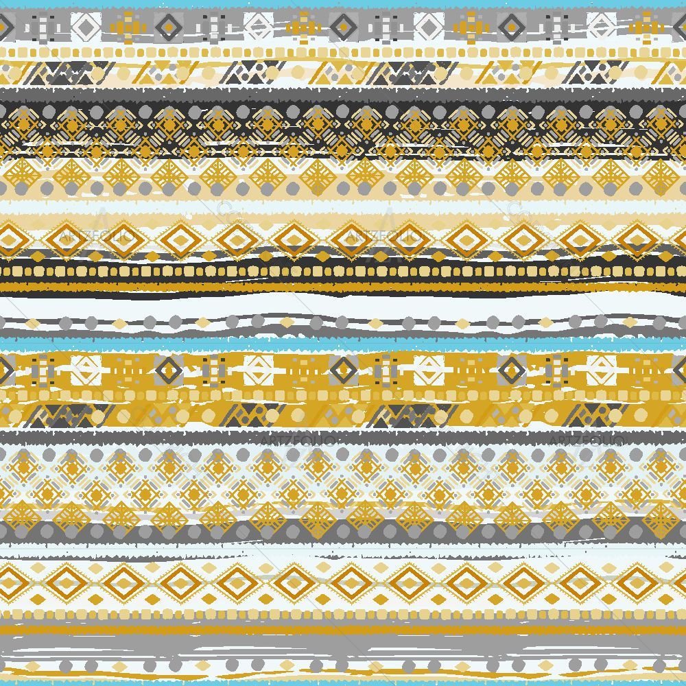 Ethnic Boho Tribal D1 — Botanical custom art by ArtzFolio
