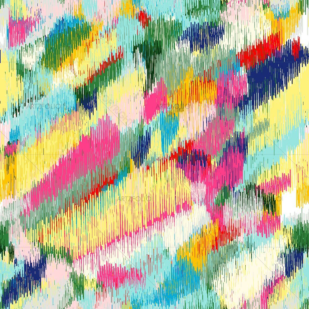 Tribal Ikat Pattern D9 — custom-size art design 5015688