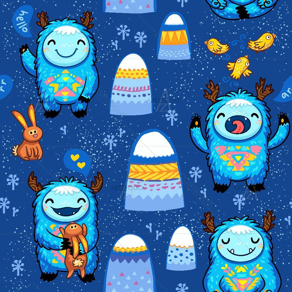 Cartoon Pattern — custom-size art design 5015690