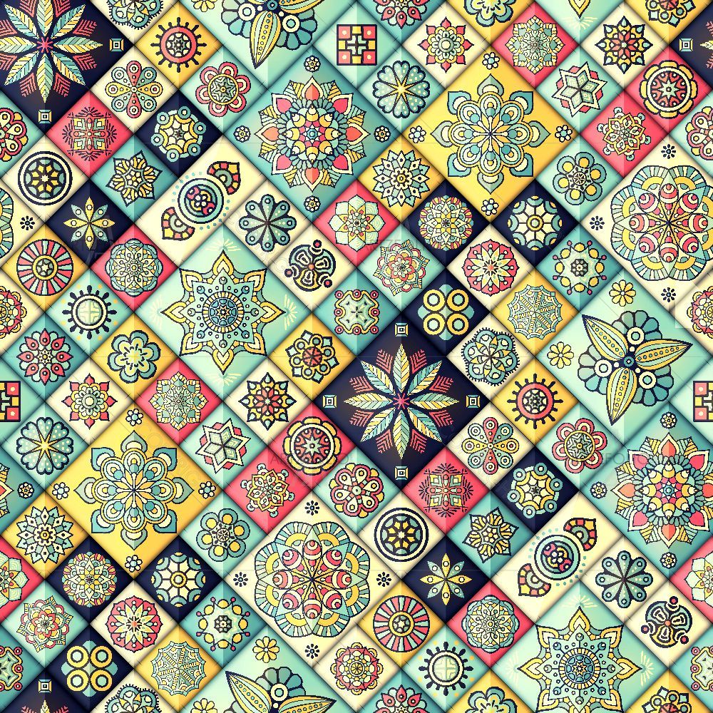 Vintage Motifs Art D5 — custom-size art design 5015705