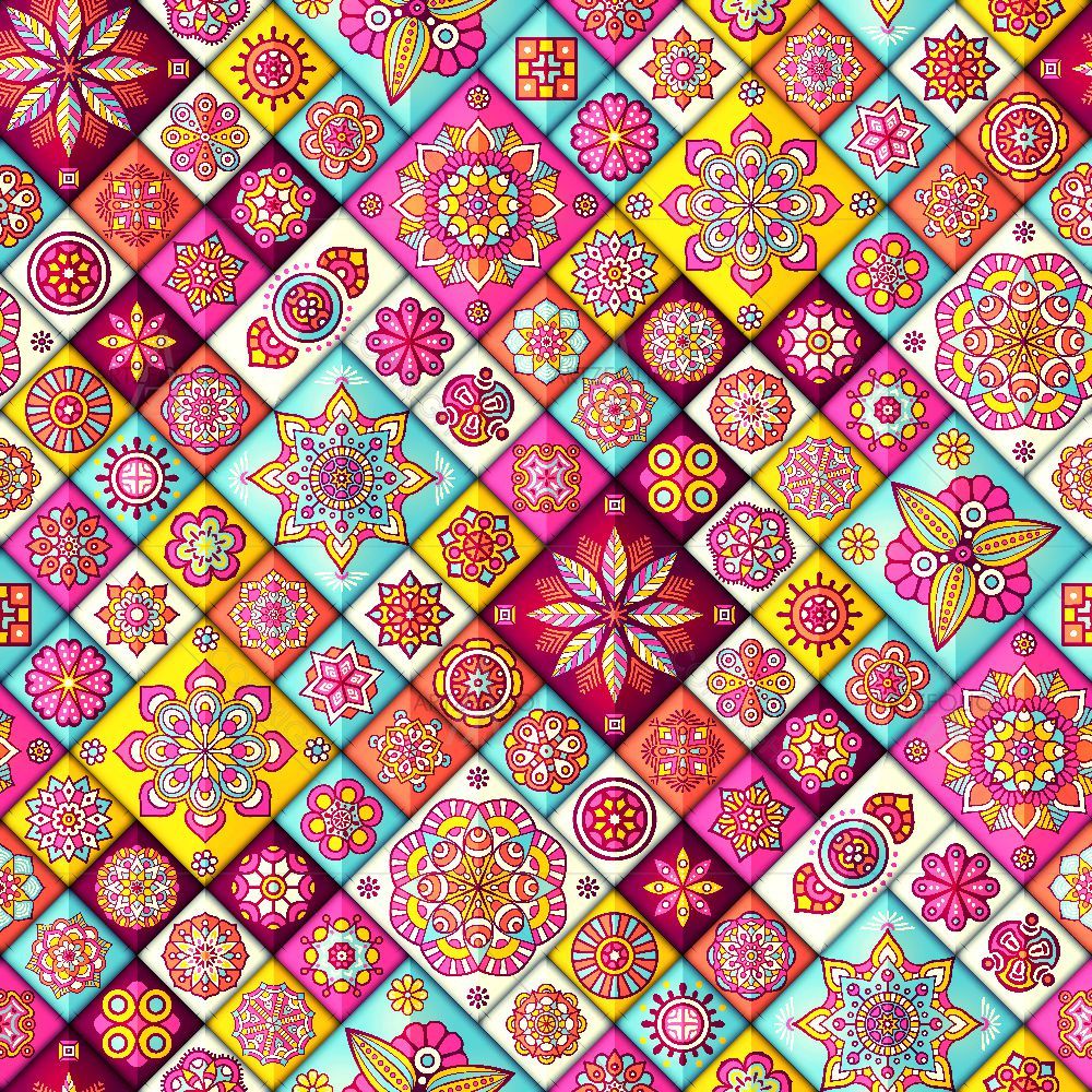 Vintage Motifs Art D6 — custom-size art design 5015706