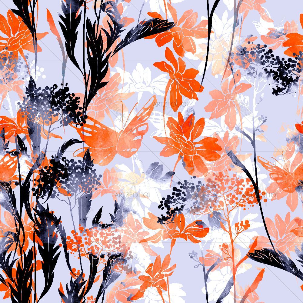Flowers and Herbs Imprints — Botanical custom art by ArtzFolio