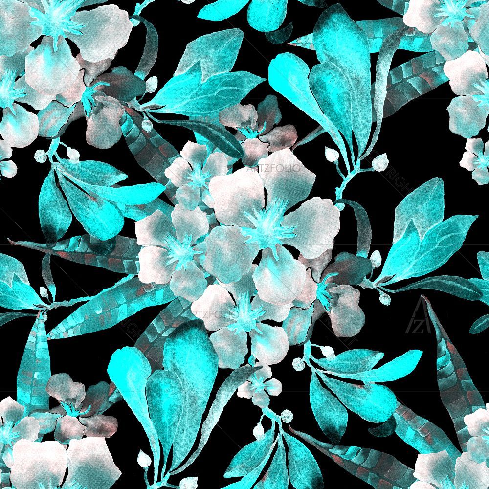 Hawaiian Tropical Flowers — custom-size art design 5015714