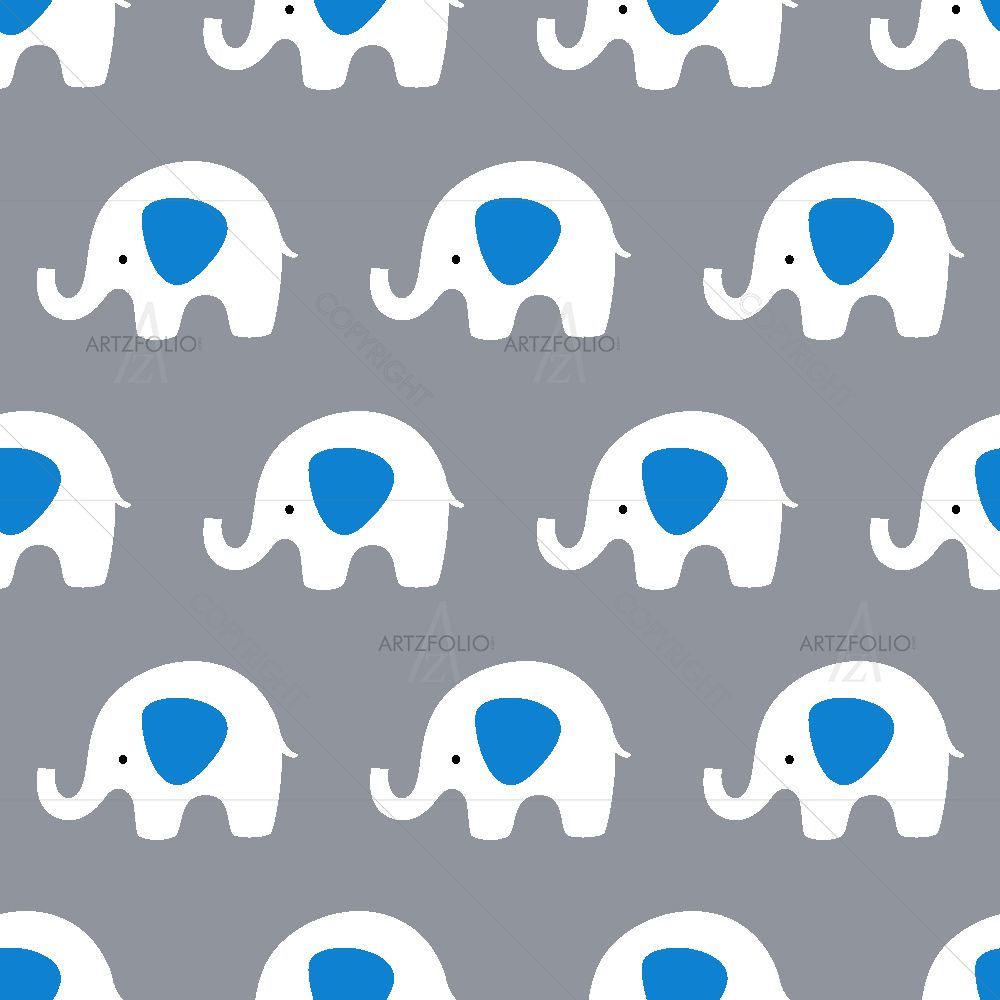 Cartoon Elephant D4 — Animals custom art by ArtzFolio