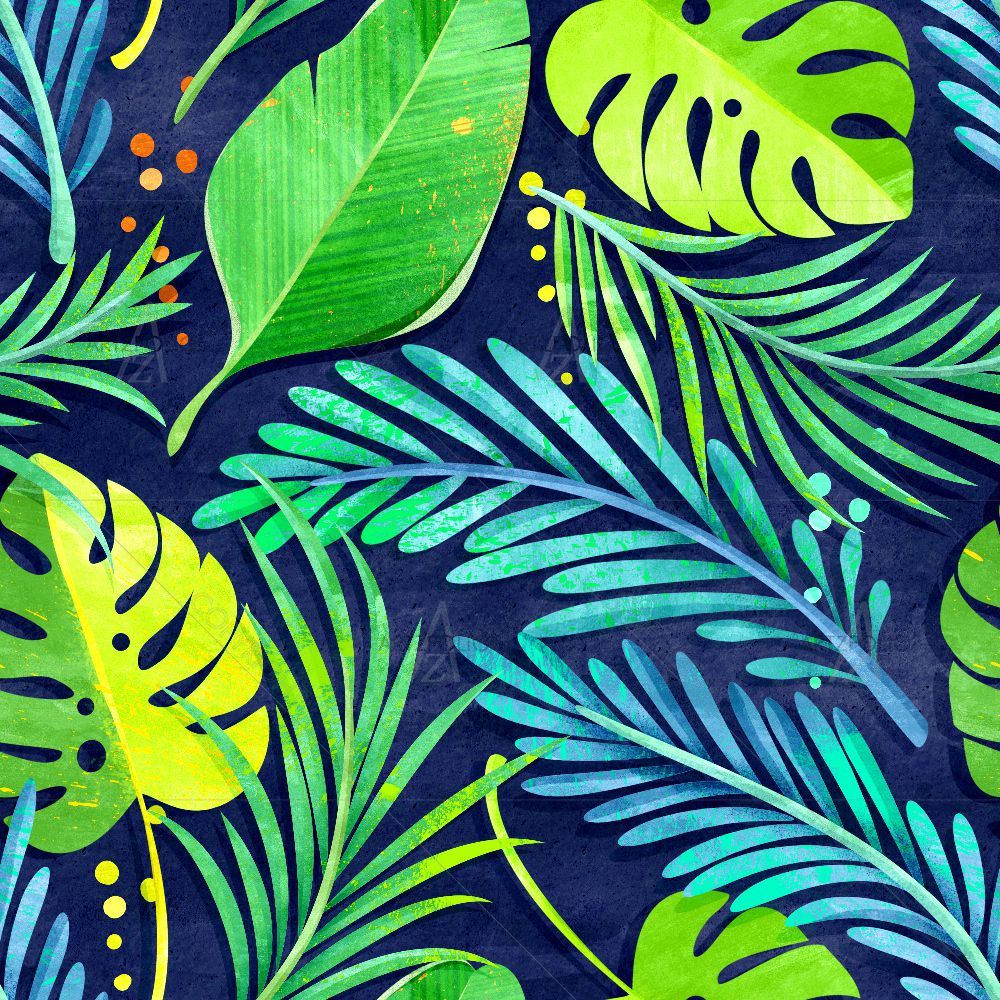 Jungle Leaf Style D1 — custom-size art design 5015725