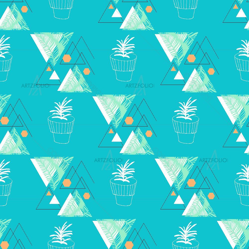 Abstract Geometric Hipster — custom-size art design 5015749