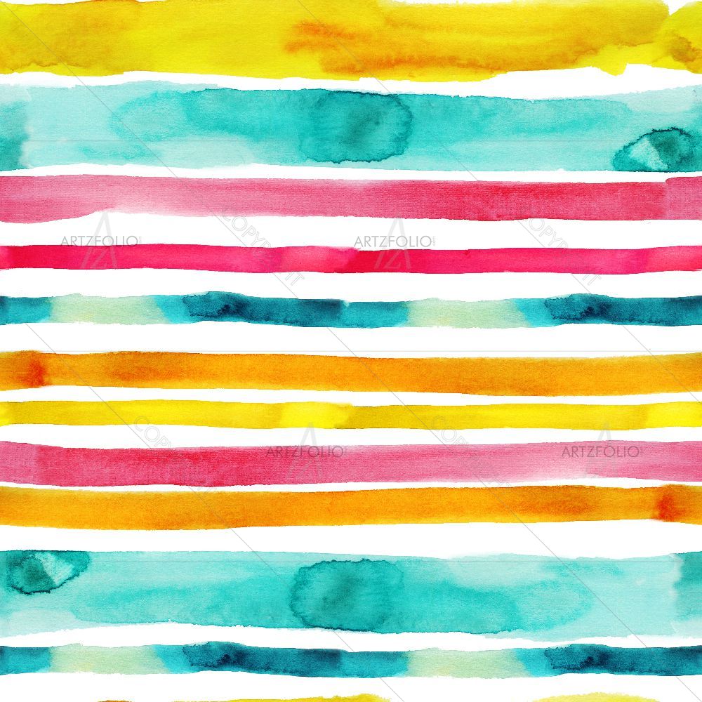 Watercolor Stripes — custom-size art design 5015756