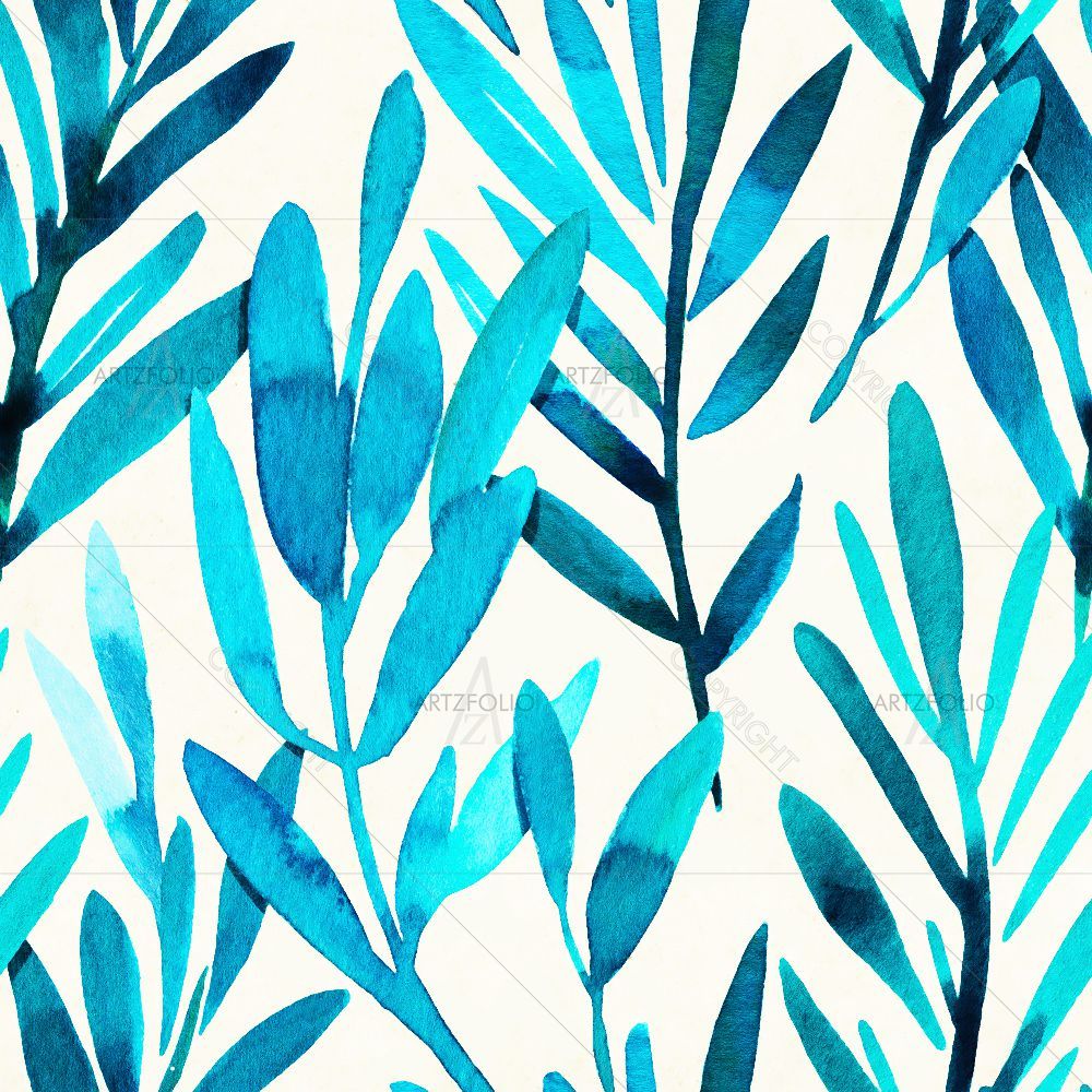 Watercolor Floral Pattern D21 — custom-size art design 5015775