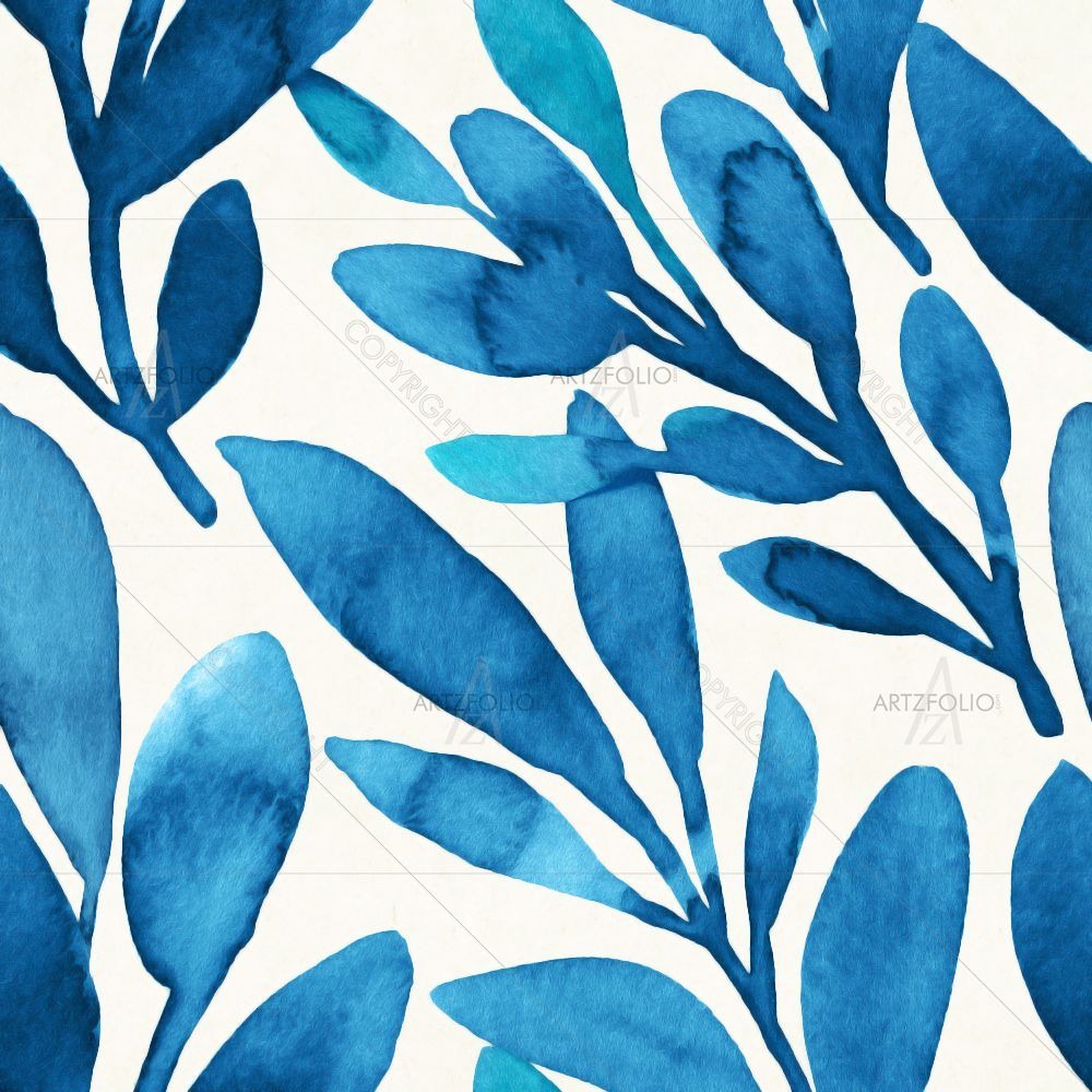 Watercolor Floral Pattern D25 — custom-size art design 5015789