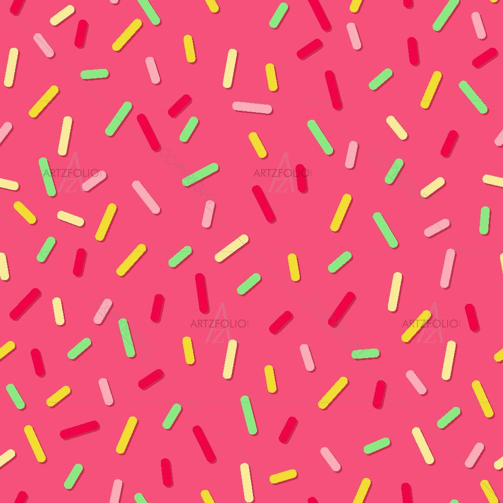 Donut Cream Pattern — Abstract custom art by ArtzFolio