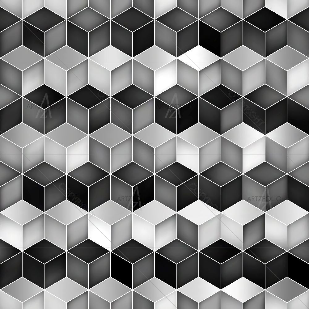 Abstract Rhombus Grid — Abstract custom art by ArtzFolio