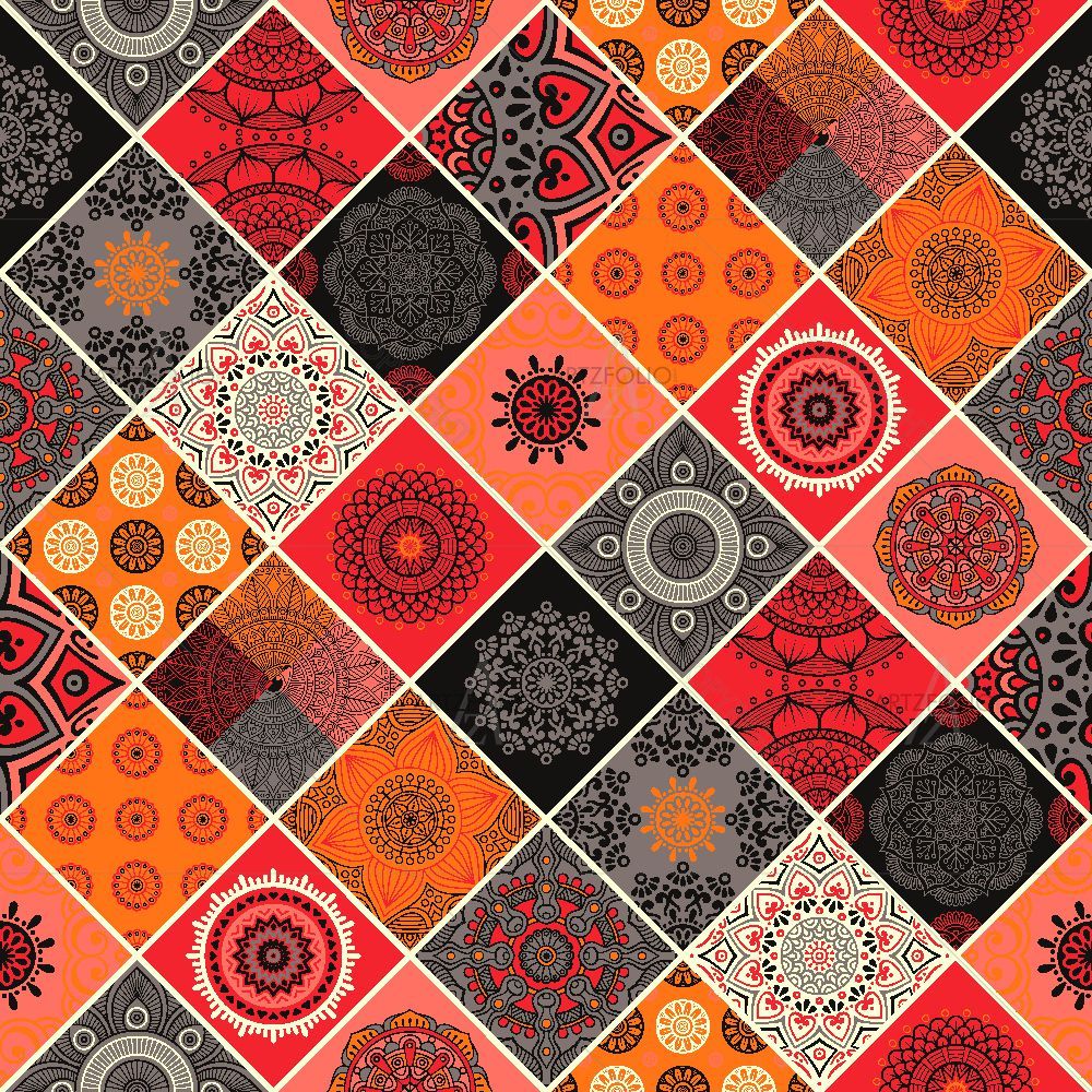 Vintage Motifs Art D13 — custom-size art design 5015825