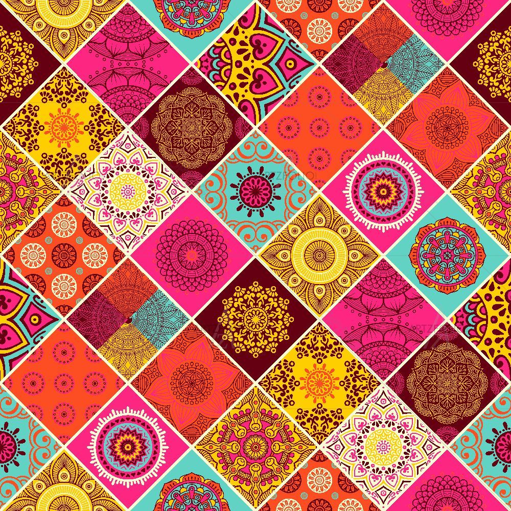 Vintage Motifs Art D15 — custom-size art design 5015829