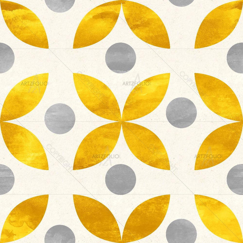 Golden Simple Shapes — custom-size art design 5015832