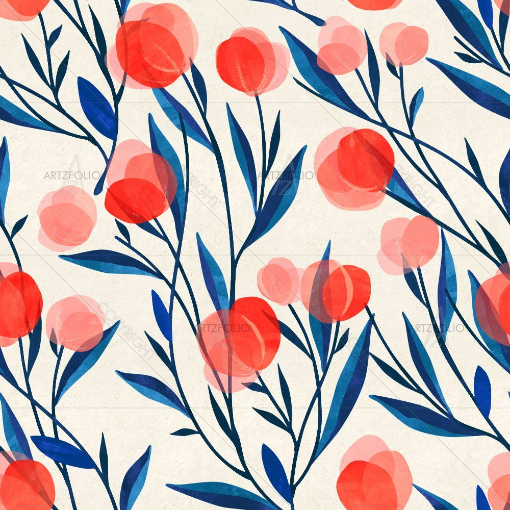 Botanical Flowers D1 — Botanical custom art by ArtzFolio