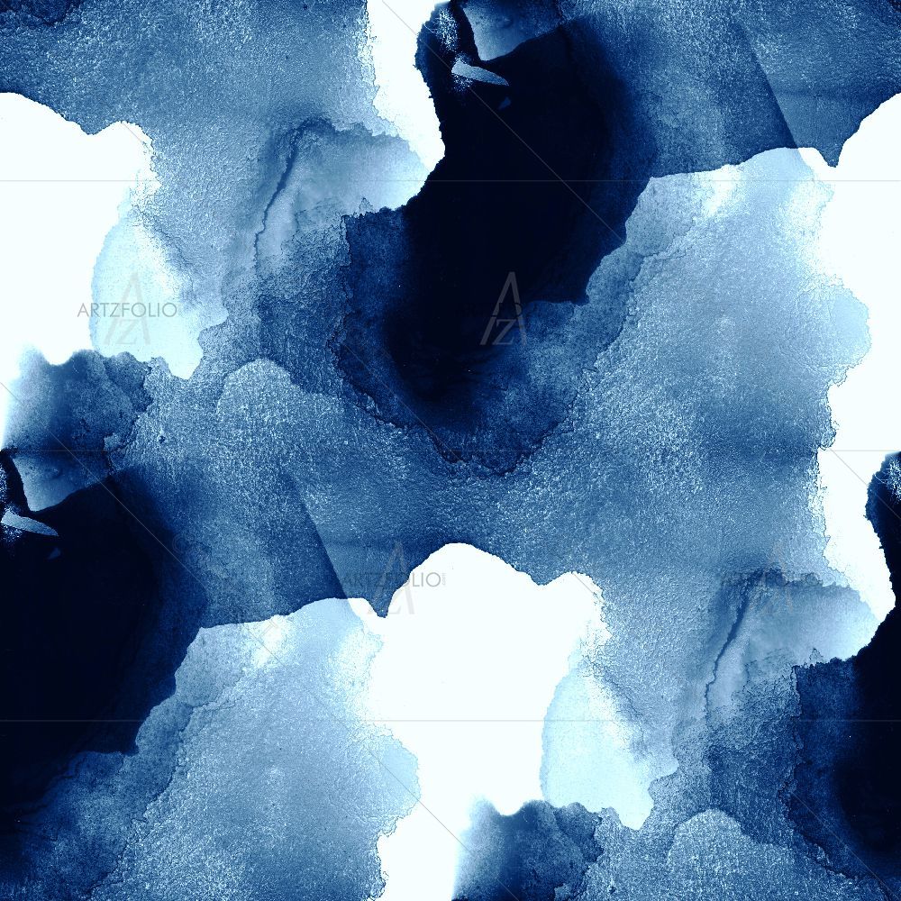 Blue Abstract Sea Waves — custom-size art design 5015852