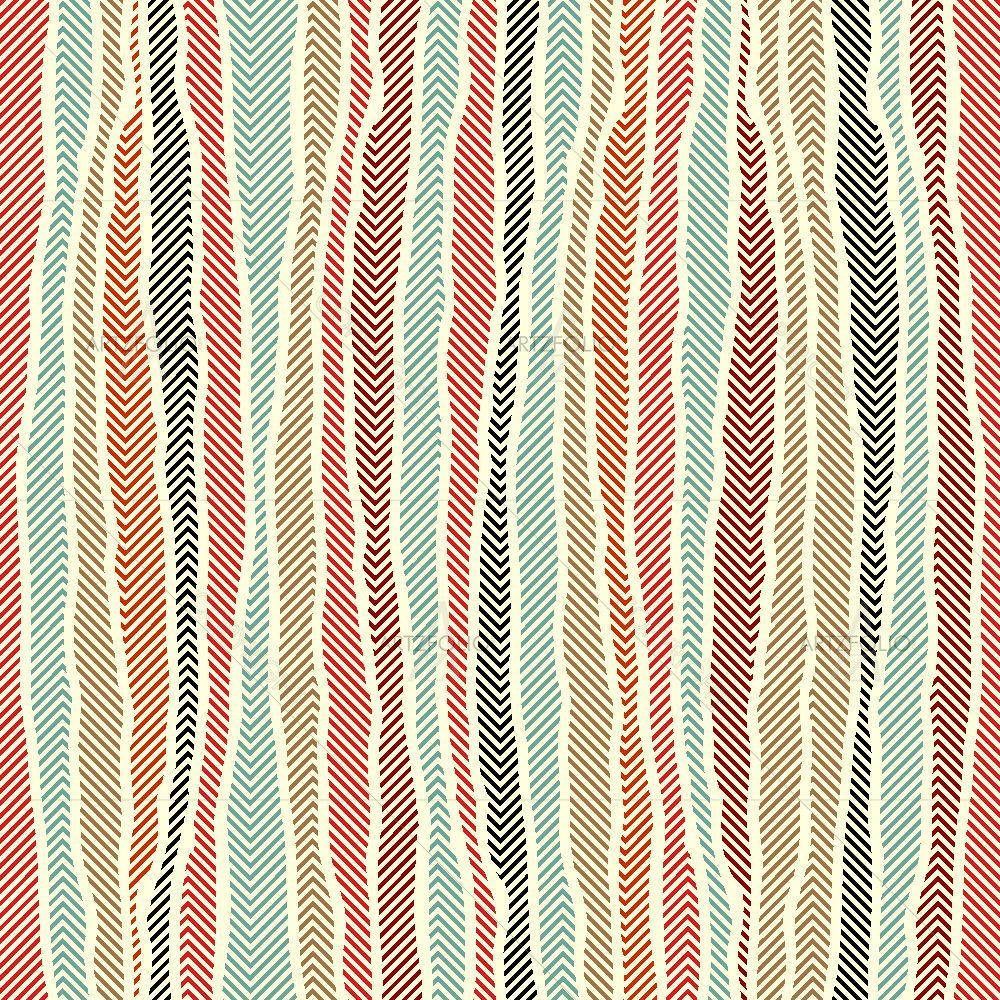 Colorful Abstract Stripes — custom-size art design 5015865