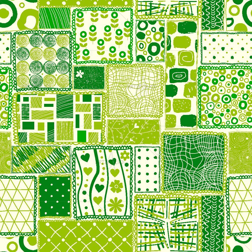 Retro Colored Doodle — custom-size art design 5015876