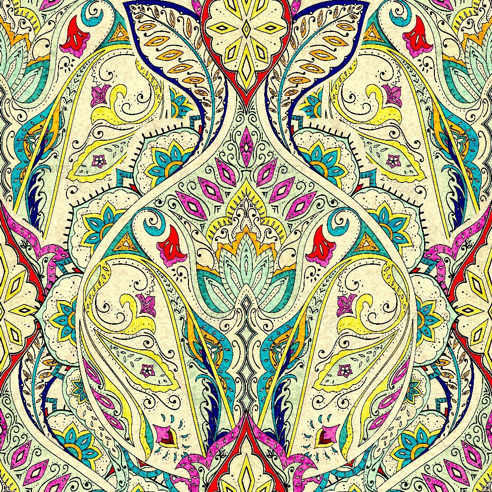 India Bohemian Paisley — custom-size art design 5015885