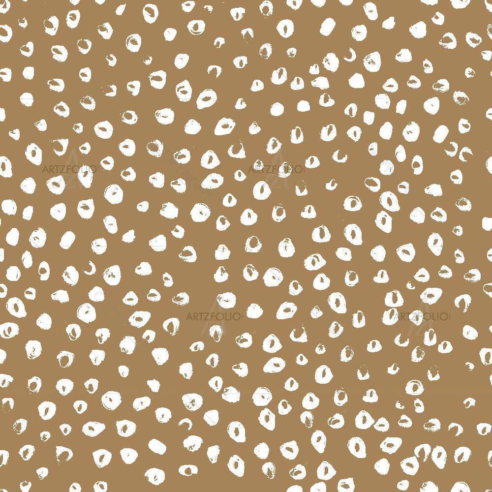 White Round Pattern — custom-size art design 5015895