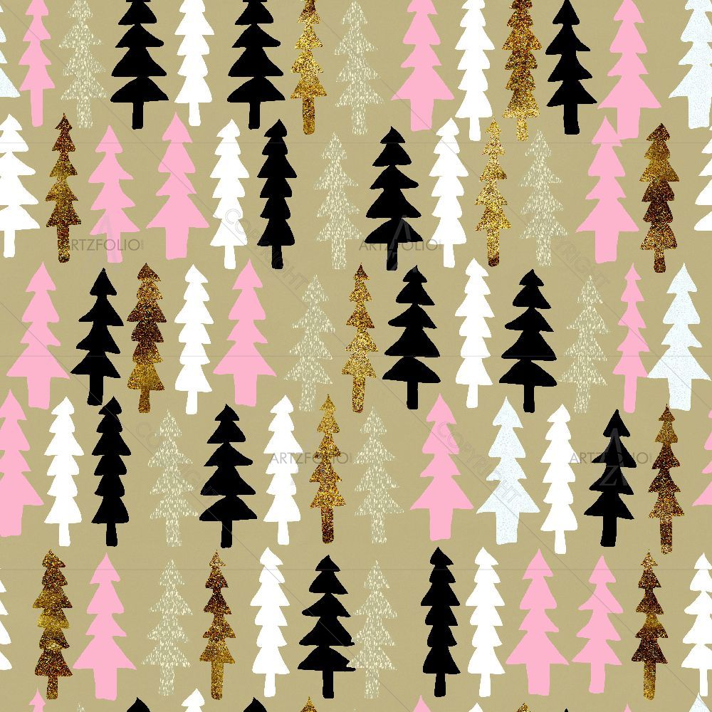 Christmas Tree Pattern D9 — Devotional custom art by ArtzFolio