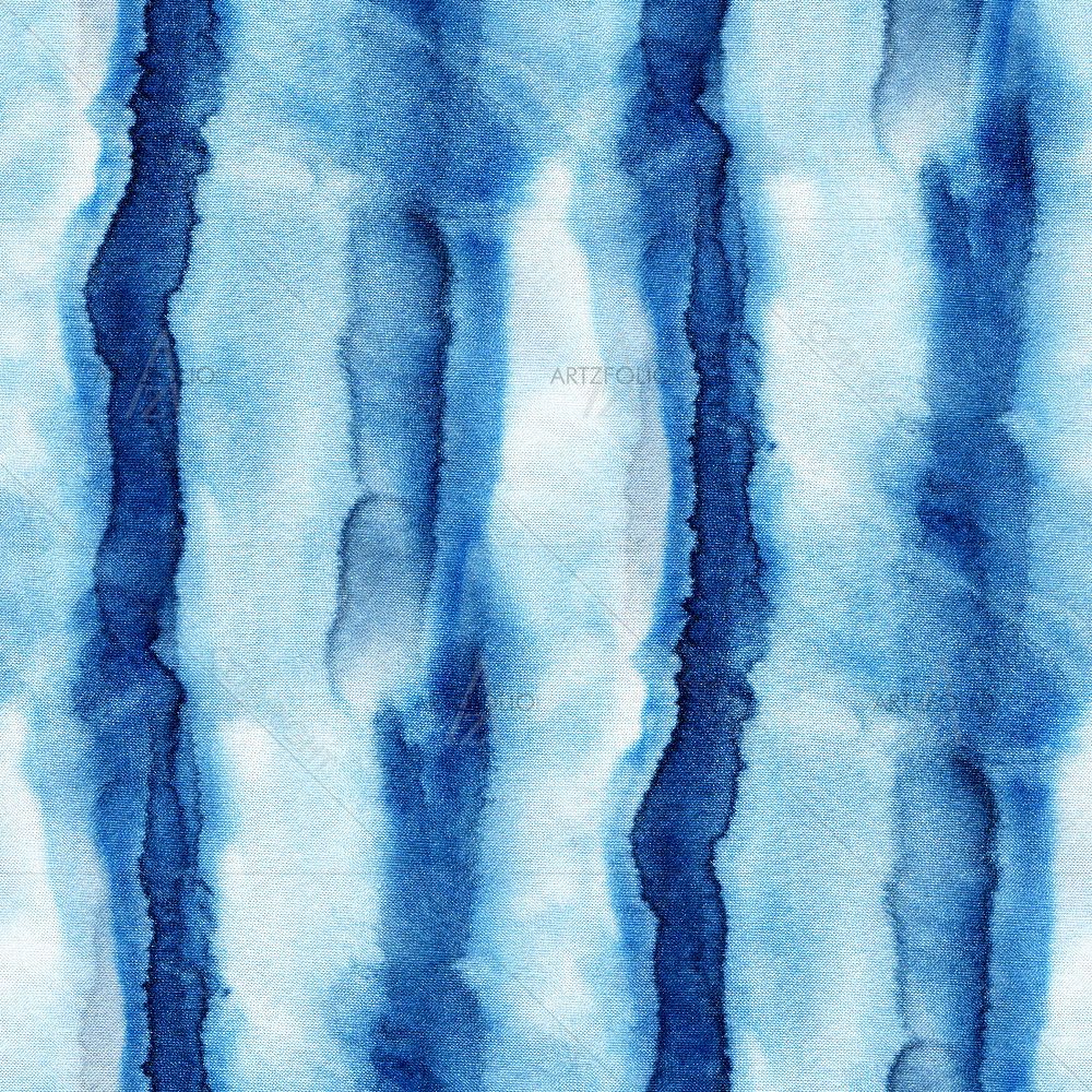 Shibori Indigo Colors D3 — Abstract custom art by ArtzFolio