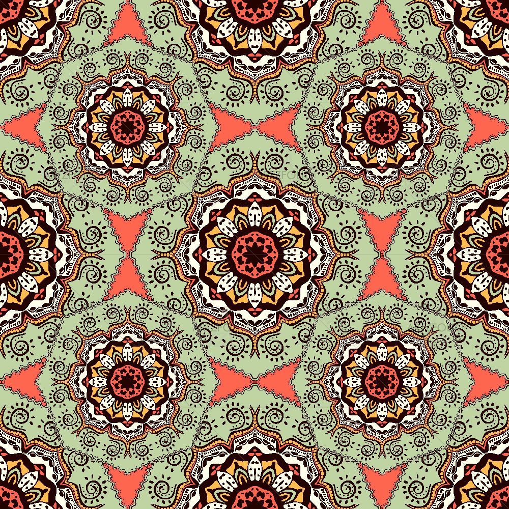 Colorful Mandalas D2 — custom-size art design 5015905