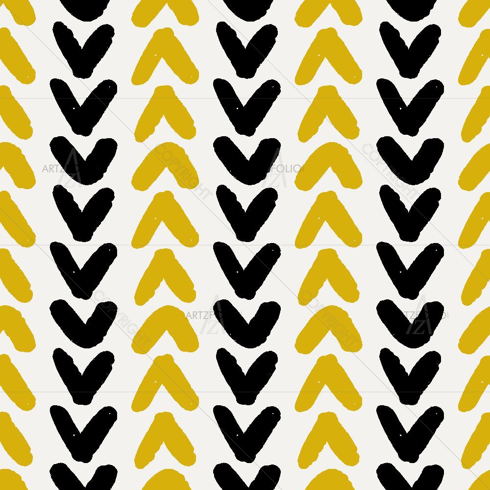 Hand-Drawn Chevron — custom-size art design 5015911