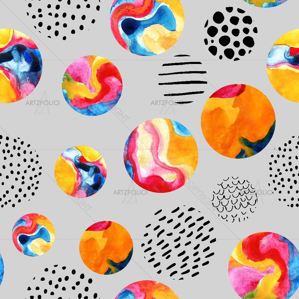 Abstract Colorful Circle — custom-size art design 5015916
