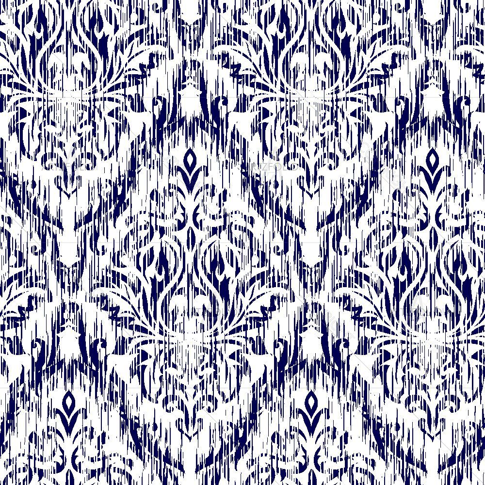 Abstract Ikat Ogee and Damascus — Devotional custom art by ArtzFolio