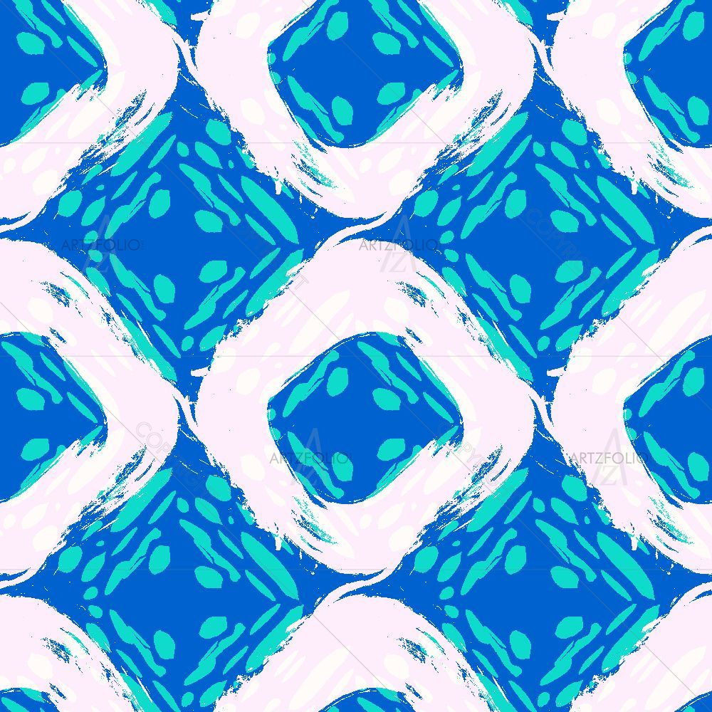 Abstract Chevron Strokes D3 — Abstract custom art by ArtzFolio