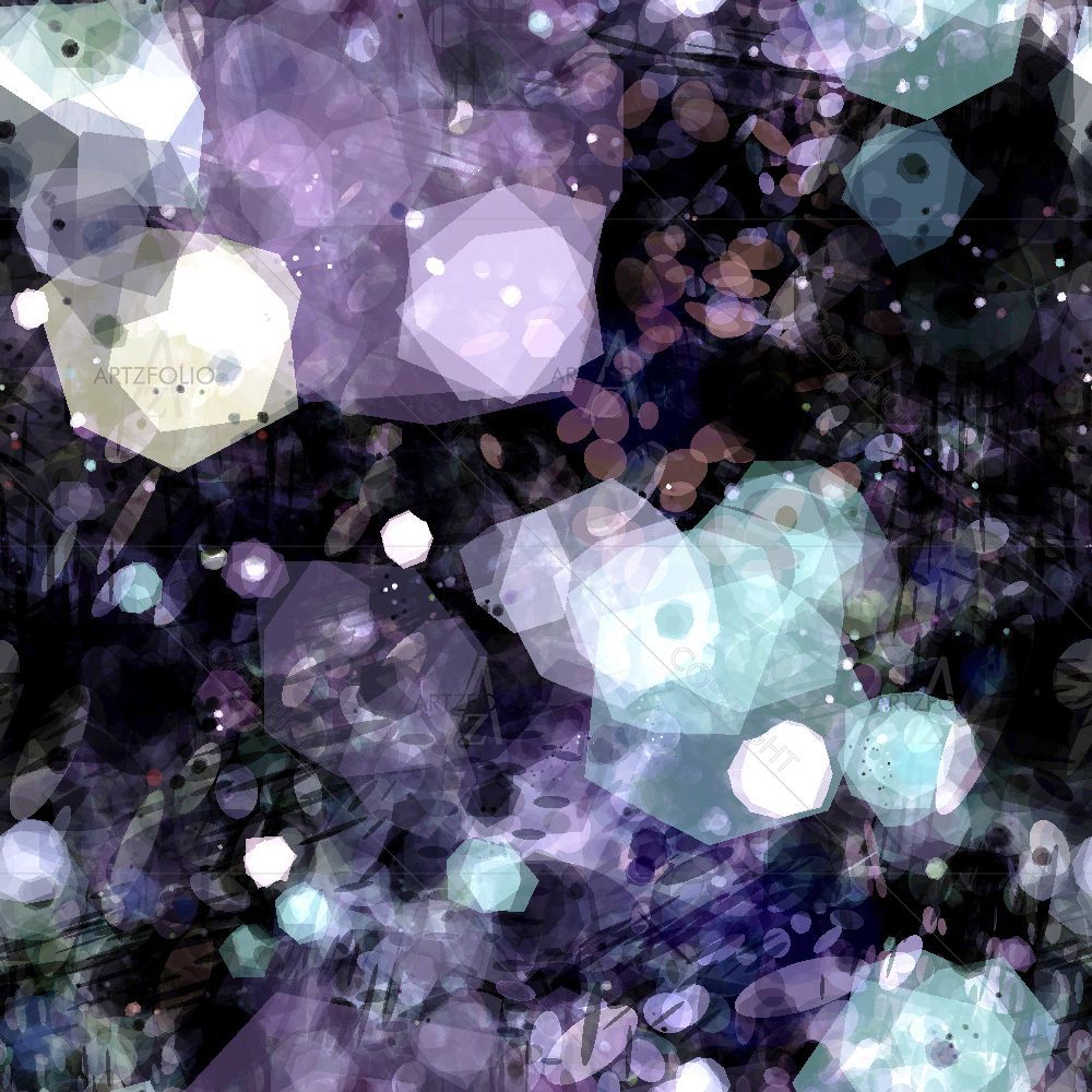 Dark Shiny Bubbles — custom-size art design 5015991