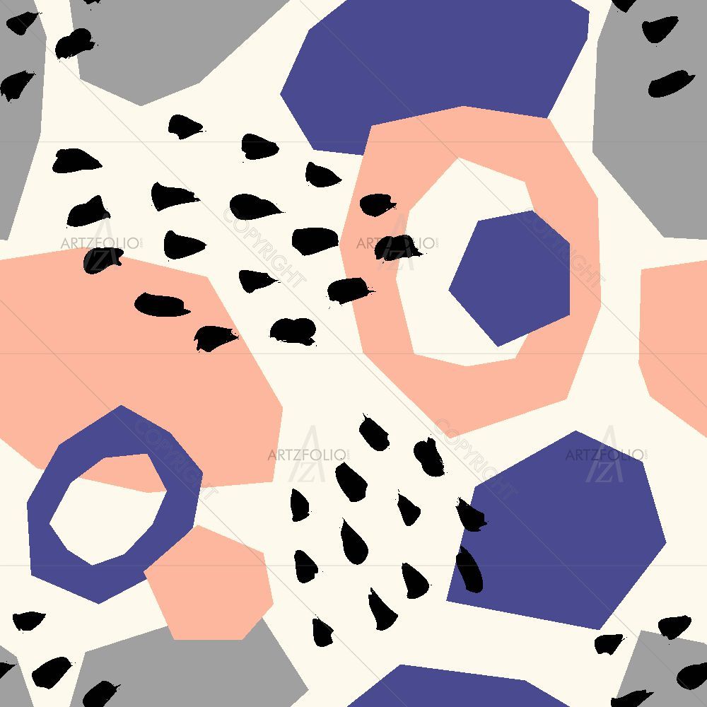 Colorful Geometric Shapes D3 — custom-size art design 5015999