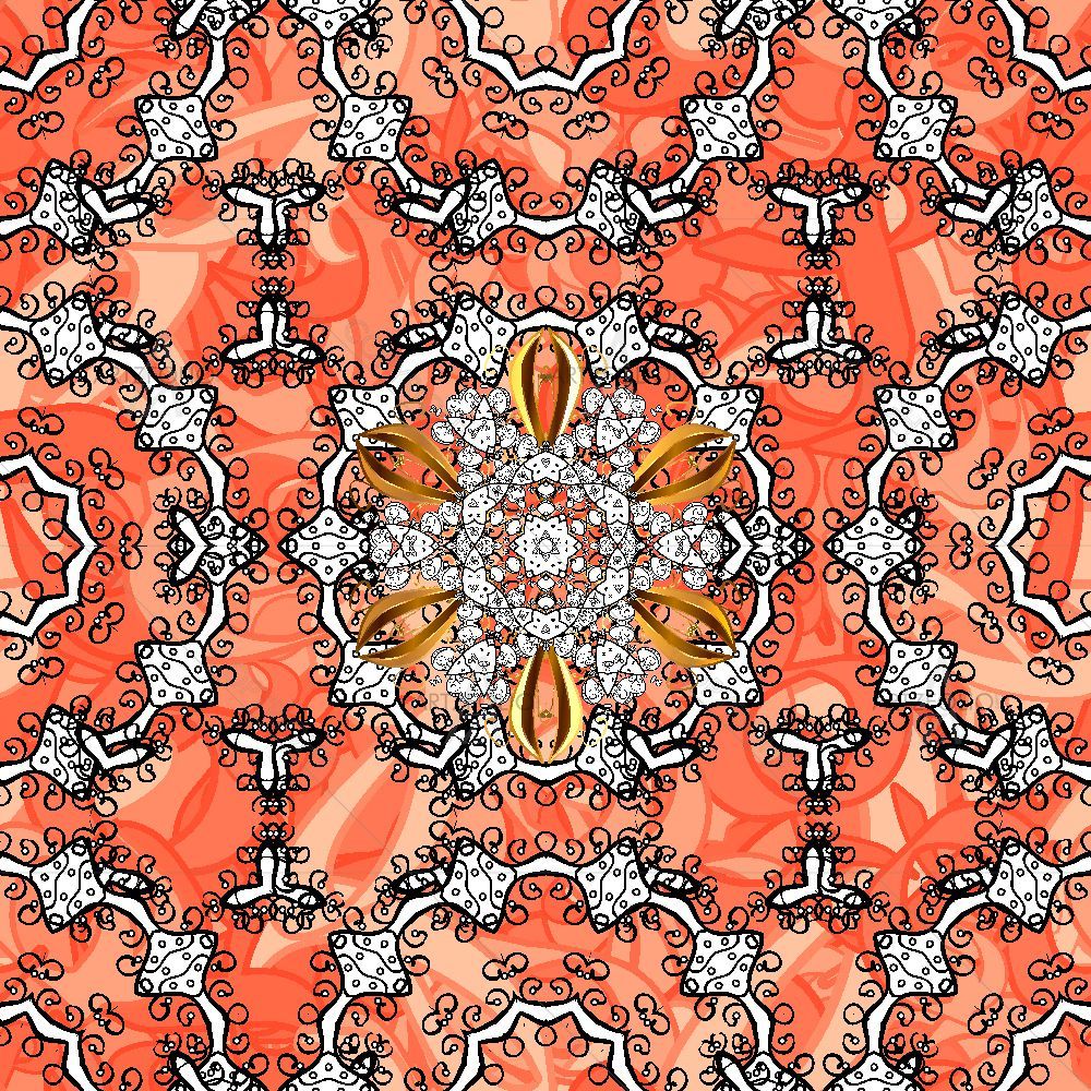 Abstract White Damask Flower — Devotional custom art by ArtzFolio