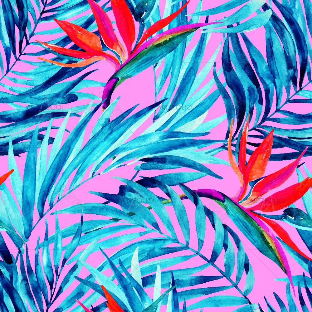 Watercolor Palm Leaves — Botanical custom art by ArtzFolio