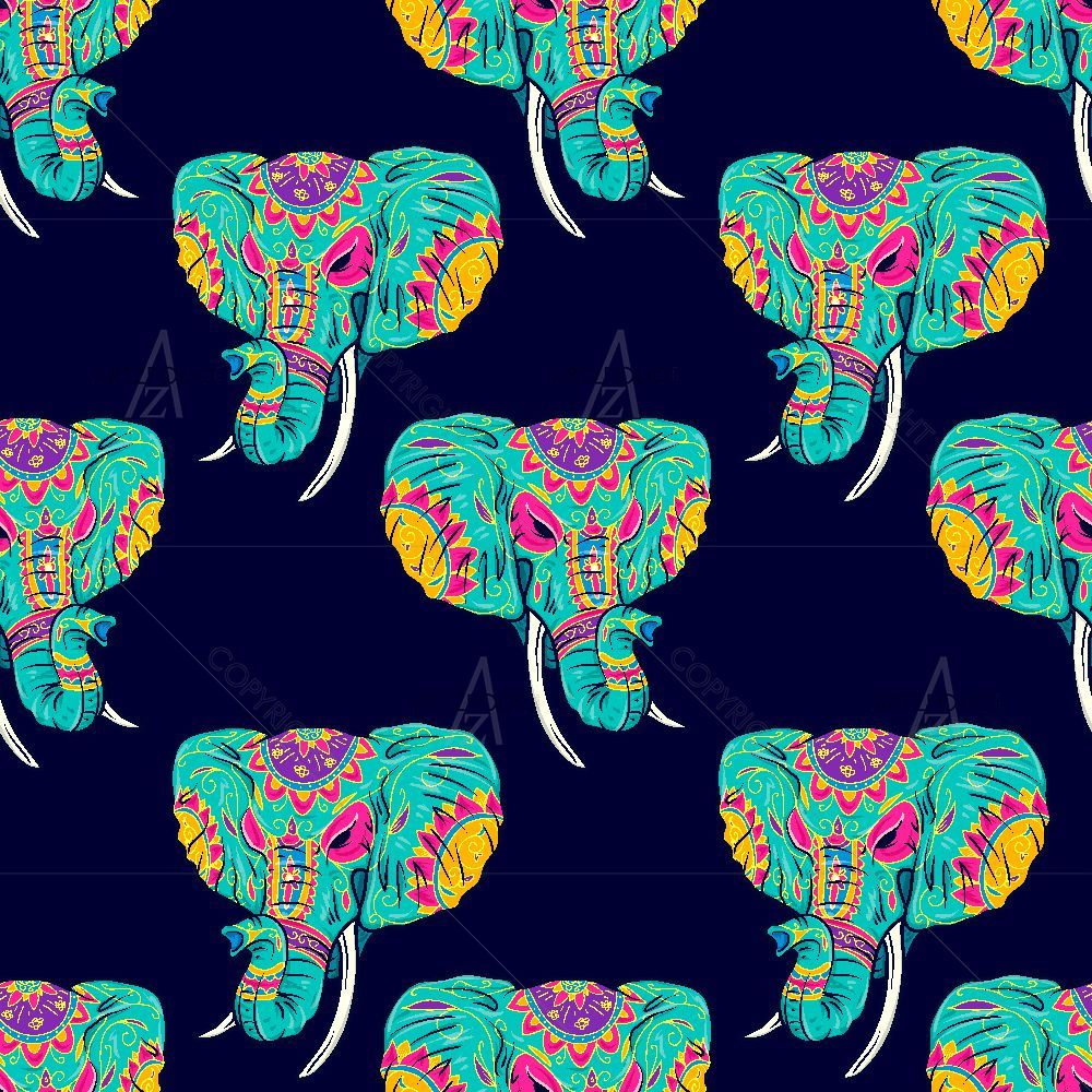 Sugar Skull Indian Elephant — custom-size art design 5016016
