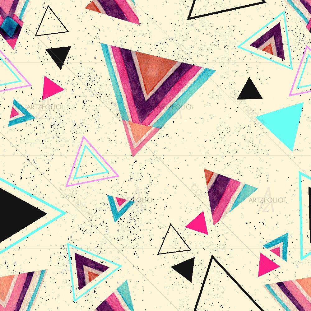 Triangles with Stripes — custom-size art design 5016046