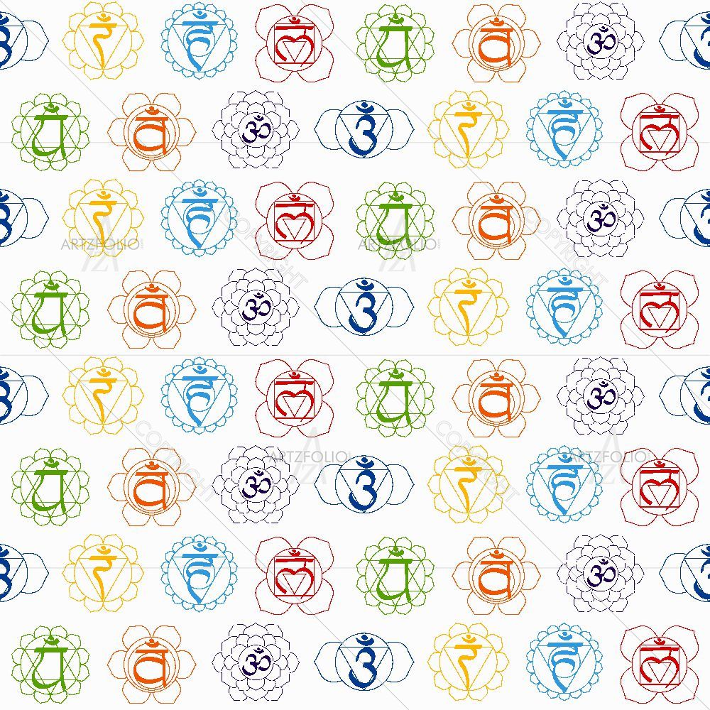 Signs and Names of Sanskrit Chakras D1 — custom-size art design 5016050