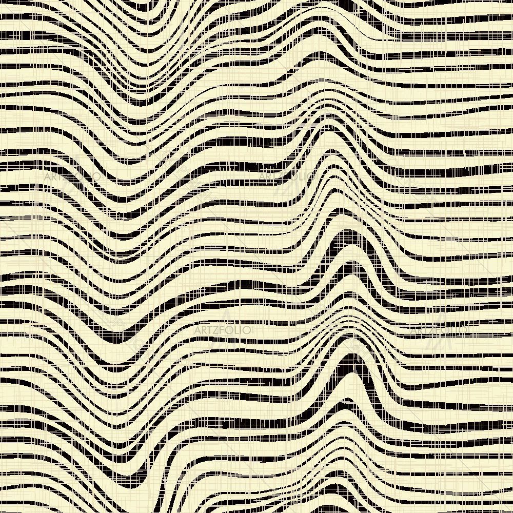 Wave Stripes Pattern — Abstract custom art by ArtzFolio